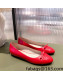 Gucci Leather Bow Ballet Flat Red 2022 05