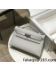 Hermes Kelly Pochette Bag 22cm Pearly Grey/Silver 2022 14