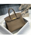 Hermes Birkin 30cm Bag in Togo Calfskin Etoupe Elephant Grey/Gold 2022