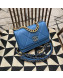 Chanel 19 Quilted Goatskin Wallet on Chain WOC AP0957 Blue 2019