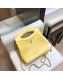 Chanel Lambskin Chanel 31 Mini Shopping Bag AS9196 Yellow 2019