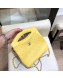 Chanel Lambskin Chanel 31 Mini Shopping Bag AS9196 Yellow 2019