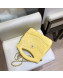 Chanel Lambskin Chanel 31 Mini Shopping Bag AS9196 Yellow 2019