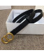 Dior Calfskin Belt 20mm with CD Buckle Black 2019