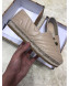 Gucci Leather Espadrille with Double G 551890 Beige 2019