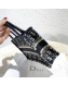 Dior Mini Book Tote Bag in Original Oblique Embroidered Canvas Blue 2019