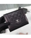 Chanel Quilted Lambskin Small Wallet Black 01 2019