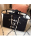 Chanel Deauville Wool Felt Large Shopping Bag A93786 White 2019