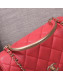 Chanel Small Flap Bag with Top Handle AS0625 Red 2019