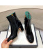 Gucci Patent Leather Bee Mid-Heel Short Boot Black 2019