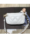 Chanel Quilted Leather 19 Belt Bag/Waist Bag White 2019 