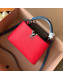 Louis Vuitton Capucines BB Top Handle Bag M52990 Red/Grey/Blue 2019