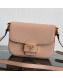 Prada Emblème Saffiano Leather Shoulder Bag 1BD217 Nude 2019