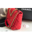 Chanel 19 Quilted Jersey Maxi Flap Bag AS1162 Red 2019