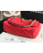 Chanel 19 Quilted Jersey Maxi Flap Bag AS1162 Red 2019