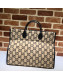 Gucci GG Wool Tote 598169 Beige 2020