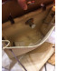 Hermes Herbag 31cm PM Double-Canvas Shoulder Bag Light Beige