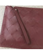 Bottega Veneta Maxi Woven Medium Pouch Burgundy 2019