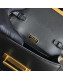 Prada Cahier Calf Leather Bag 1BH018 Black 2019