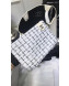 Chanel Eyelet Calfskin Drawstring Bucket Bag AS0304 White 2019