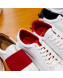 Givenchy Urban Street Strap Calfskin Sneaker White/Red 2018