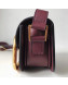 Valentino Supervee Calfskin Maxi-Logo Crossbody Bag 1011S Burgundy/Gold 2020