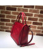 Gucci Soho GG Leather Tote Bag 369176 Red