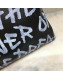 Balenciaga Bazar Logo Print Pouch Black 01 2019