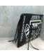 Balenciaga Graffiti Classic Pouch Black/white 2019