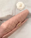 Chanel Quilted Grained Calfskin Flap Clutch A57650 Pink 2019