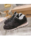 Miu Miu x New Balance 574 Denim Fringe Sneakers Black 2022