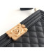 Chanel Quilted Calfskin Medium Flap Bag A67086 Black 2019