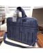 Bottega Veneta Men's briefcase in Intreccio Nappa Blue 2019