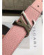 Louis Vuitton Reversible Grained Calfskin Belt 30mm with LV Buckle Pink