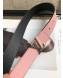 Louis Vuitton Reversible Grained Calfskin Belt 30mm with LV Buckle Pink