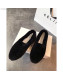 Celine Wool Flat Loafers Black 2019