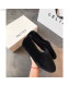 Celine Wool Flat Loafers Black 2019