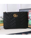 Gucci GG Marmont Leather Pouch ‎525541 Black 2019