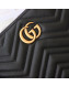 Gucci GG Marmont Leather Pouch ‎525541 Black 2019