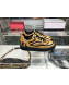 Chanel Metallic Lambskin Low-Top Sneakers G35063 Gold/Black 2019