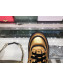 Chanel Metallic Lambskin Low-Top Sneakers G35063 Gold/Black 2019