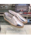 Chanel CC Laminated Leather Espadrilles G29762 Silver 2019