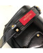 Valentino VLocker Shiny Calfskin Crossbody Bag 1014 Black 2020