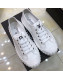 Chanel Bloom Sole Fabric Sneakers White 2019