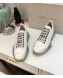 Jimmy Choo Diamond/F White Calf Leather Low Top Sneaker 2019