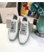 Jimmy Choo Diamond/F White Calf Leather Low Top Sneaker 2019