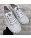 Chanel Bloom Sole Fabric Sneakers White 2019