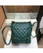 Chanel Lambskin Quilting Mini Backpack Green 2019