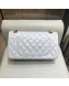 Chanel Aged Calfskin Charms Chain Flap Bag A37586 White 2018