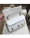 Chanel Aged Calfskin Charms Chain Flap Bag A37586 White 2018